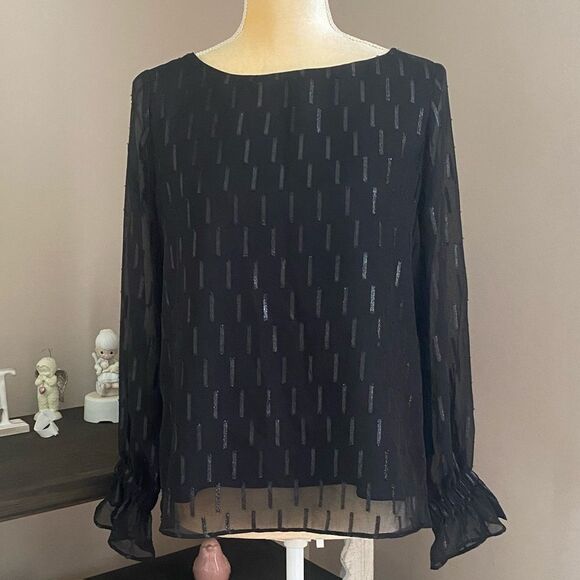 ❤️EUC Banana Republic Black Blouse (size small)❤️ - Picture 2 of 7
